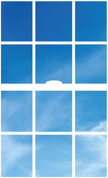 Colonial grid pattern